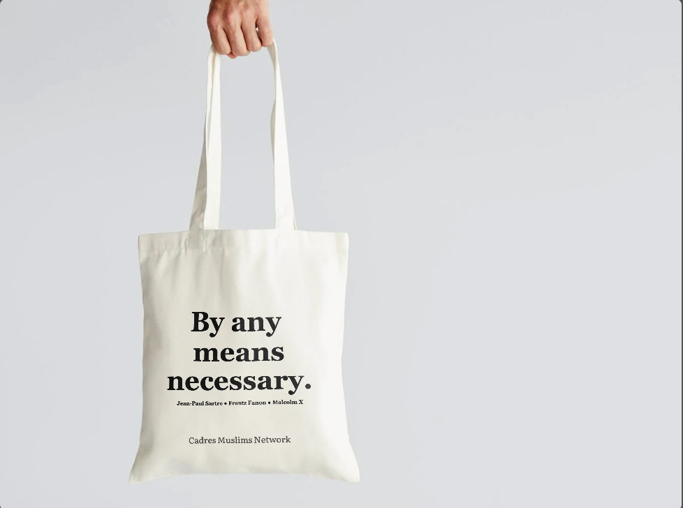Sac Tote bag ANY MEANS by Cadres Muslims Network