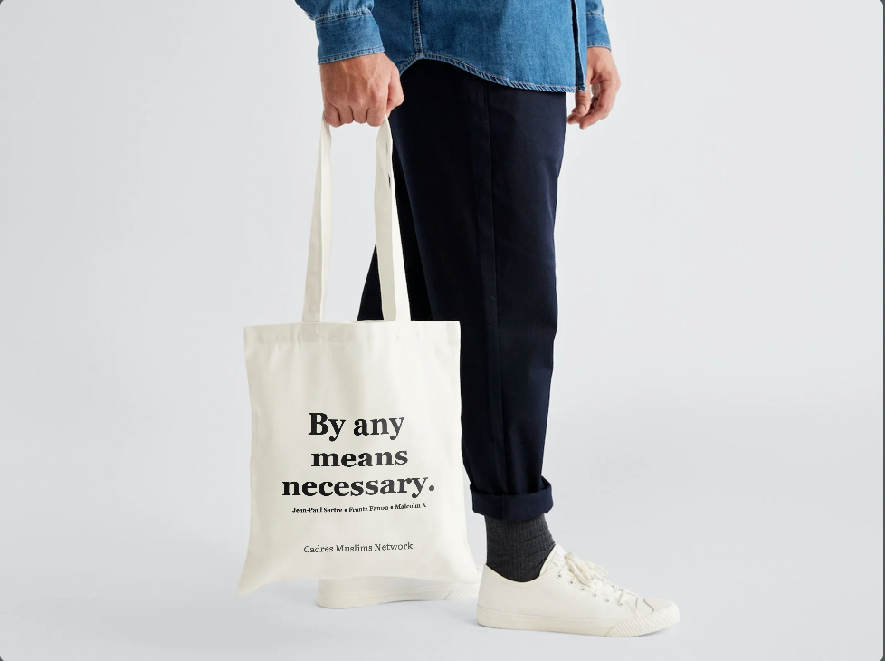 Sac Tote bag ANY MEANS by Cadres Muslims Network