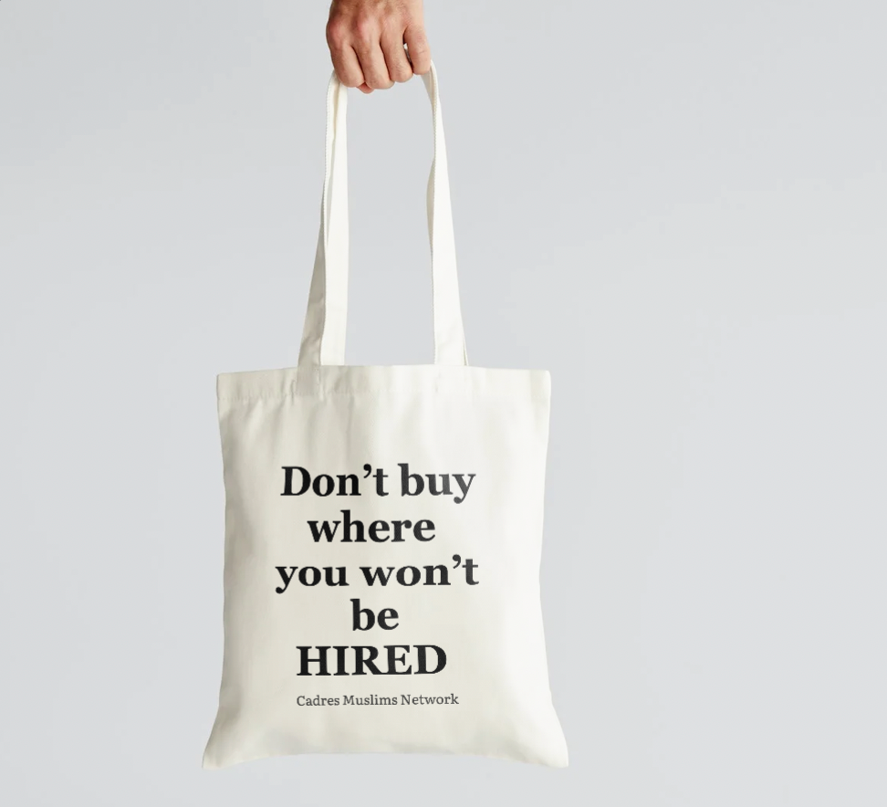 Sac Tote bag HIRED by Cadres Muslims Network