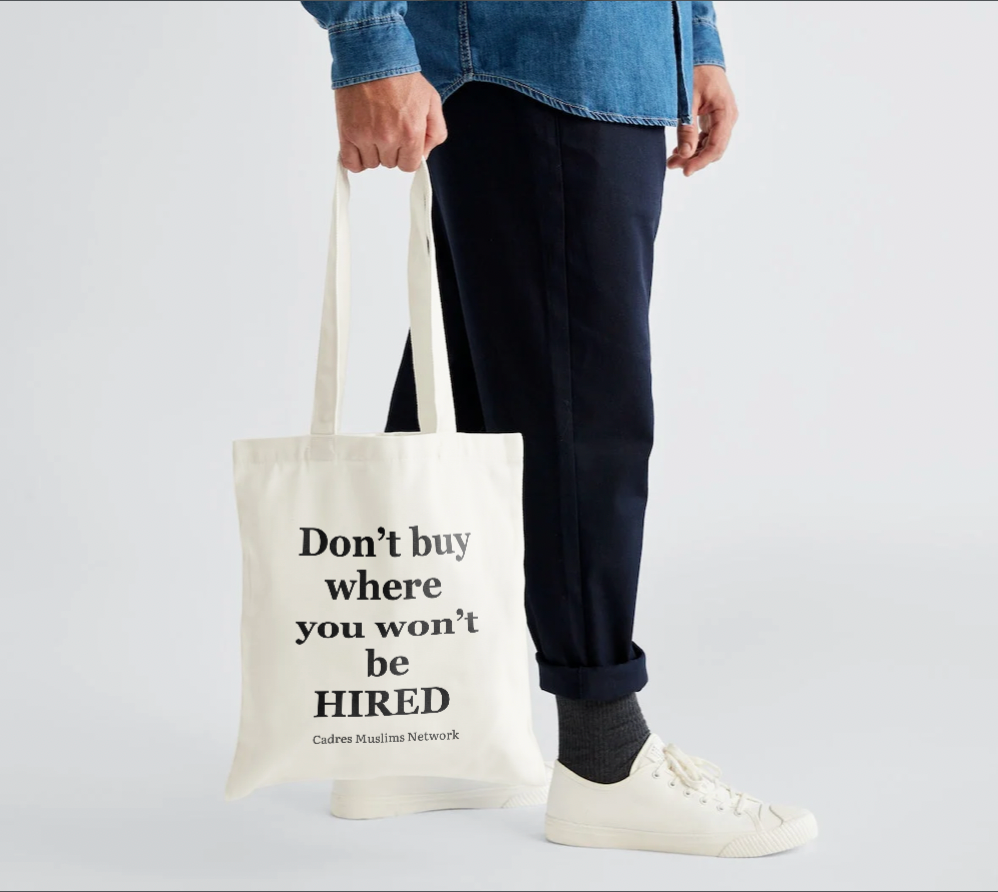Sac Tote bag HIRED by Cadres Muslims Network